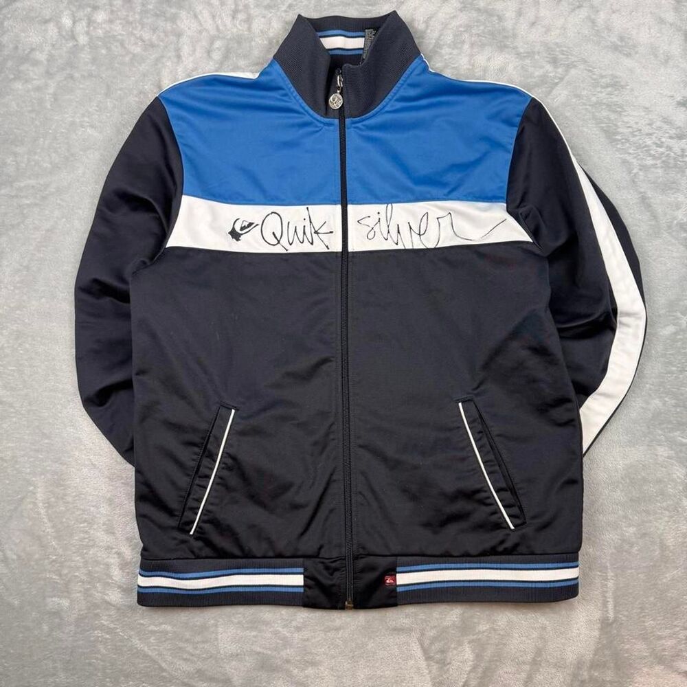 Quiksilver Men's Blue and Navy Jacket